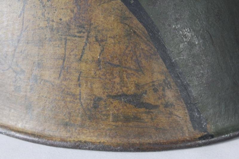 WW1 German M17 Three Tone Camouflage Helmet — image 9