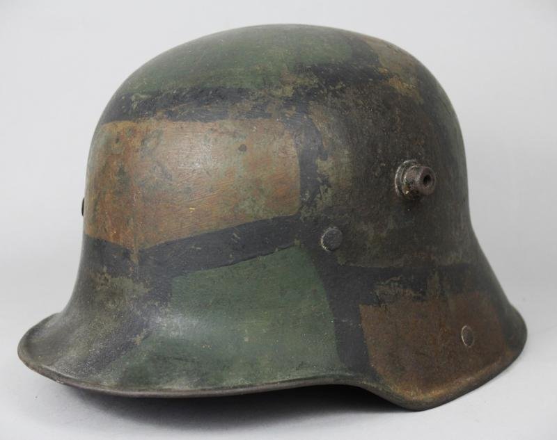 WW1 German M17 Camouflage Helmet — image 4