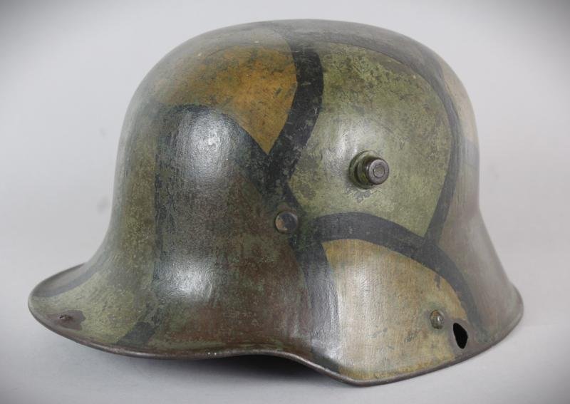 WW1 German Camouflage Helmet Shell — image 10
