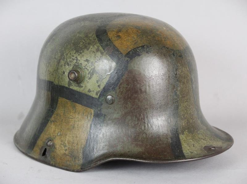WW1 German Camouflage Helmet Shell — image 3
