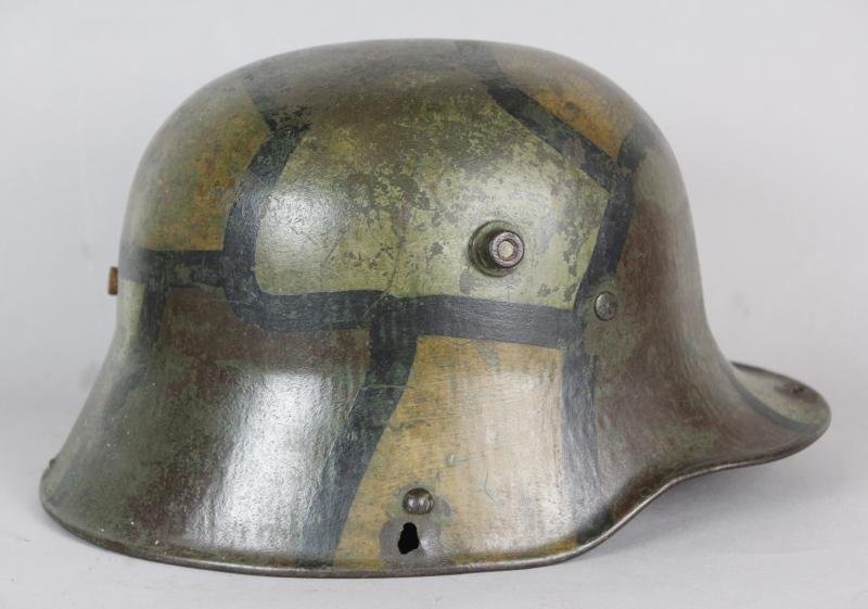 WW1 German Camouflage Helmet Shell — image 4