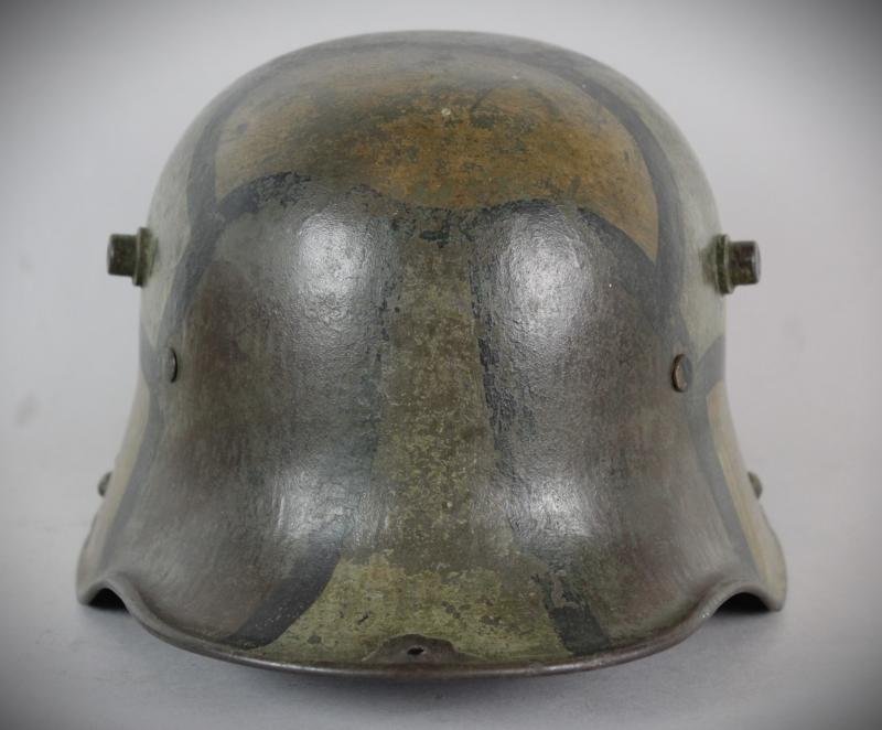 WW1 German Camouflage Helmet Shell — image 5