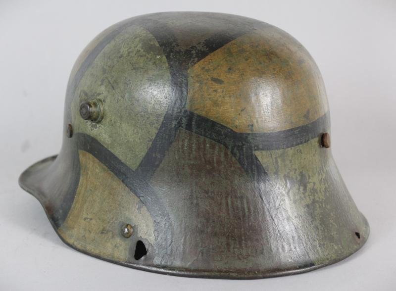 WW1 German Camouflage Helmet Shell — image 9