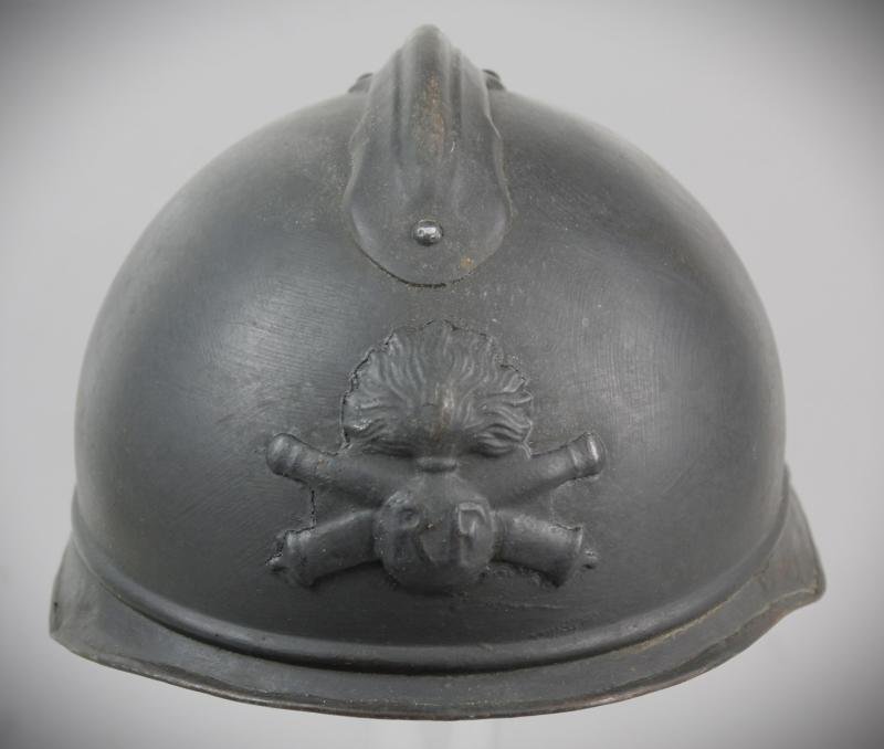 WW1 French 'Special Artillery' Tankers Adrian Helmet — image 2