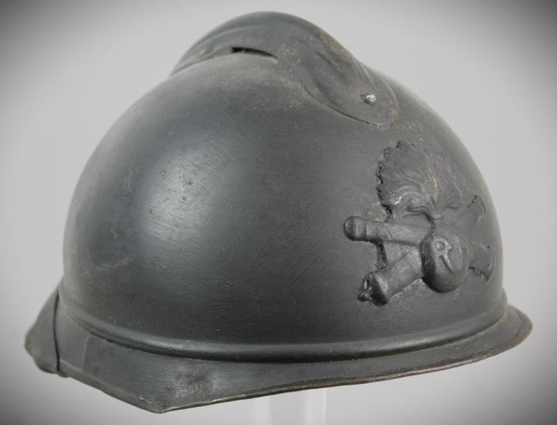 WW1 French 'Special Artillery' Tankers Adrian Helmet — image 6