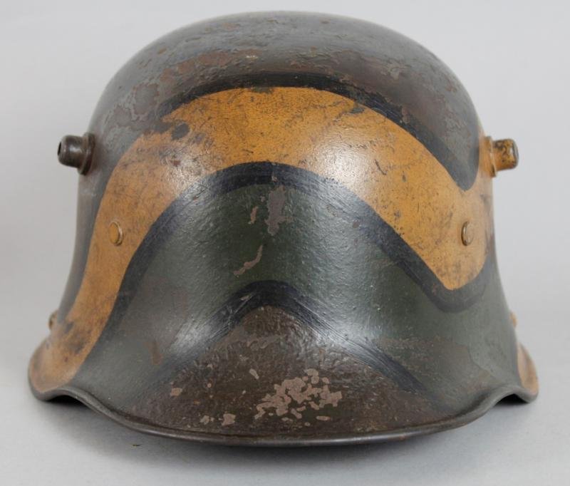 WW1 German M16 Camouflage Helmet Named To A Leutnant — image 4