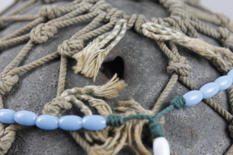 Bullet Holed ( Entry & Exit ) 1982 Falklands War Argentinian Netted Camouflage Helmet — image 4