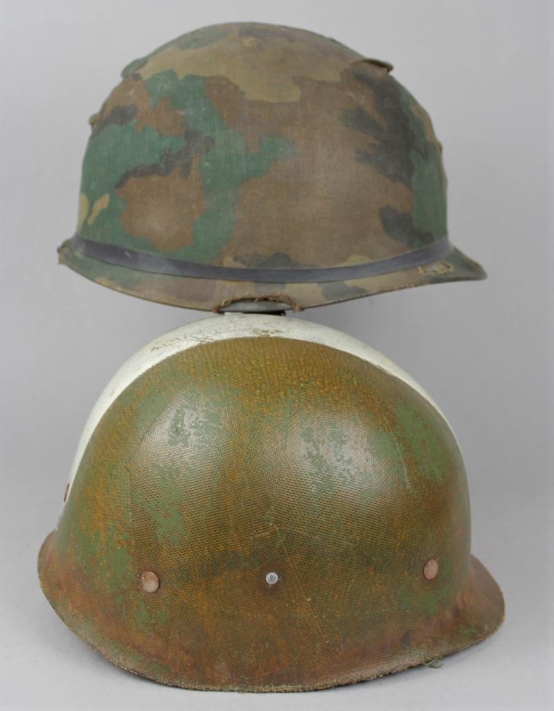 Named Falklands War 1982 Argentinian Marine Infantry Helmet With Camouflage 'ARA' Cover — image 10