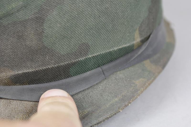 Named Falklands War 1982 Argentinian Marine Infantry Helmet With Camouflage 'ARA' Cover — image 13