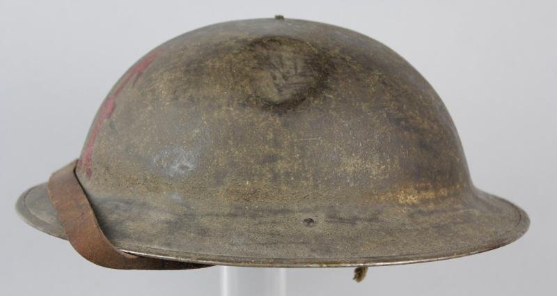 WW1 US 91st Infantry Division Helmet — image 3