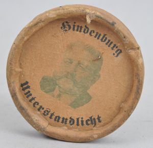 WW1 German Hindenberg Trench Candle