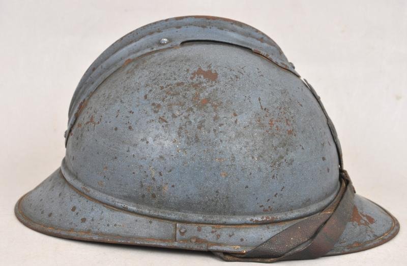WW1 French Named Engineers M15 Adrian Helmet — image 3