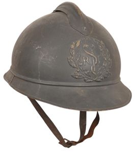 WW1 French Medical Troops M15 Adrian Helmet