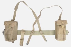 WW2 British '37 Pattern Webbing Set With Load Carrying Waistbelt