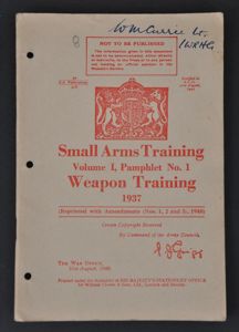 Weapons Training -Small Arms Training Vol.1 Pamp No.1