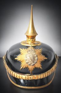 WW1 German Saxon Train Pickelhaube - 'Luxury' Quality Private Purchase