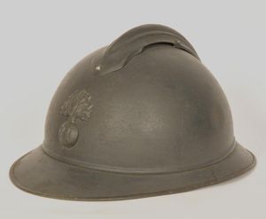 WW1 French Infantry M15 Adrian Helmet .