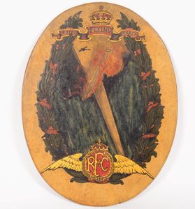 WW1 British Royal Flying Corps Wall Plaque