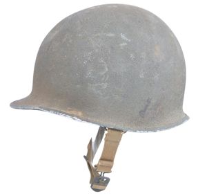 WW2 US Fixed Bales , Front Seam M1 Helmet With …