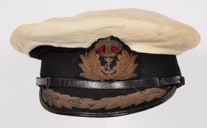 WW2 British Royal Navy Captains Peaked Cap .