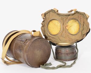 WW1 German 'Gummi Mask' Complete Set - 1916 Dated