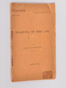 WW1 British Aviation issue 'Fighting in the Air ' Booklet