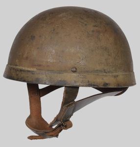 WW2 British HSAT Fibre Rim Airborne Steel Helmet 1942