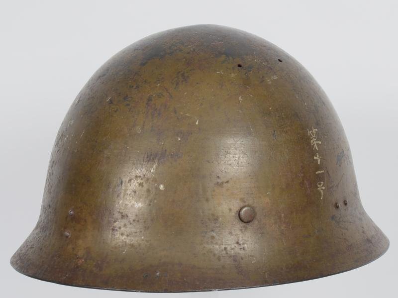 WW2 Japanese Navy Type 90 Steel Combat Helmet — image 3