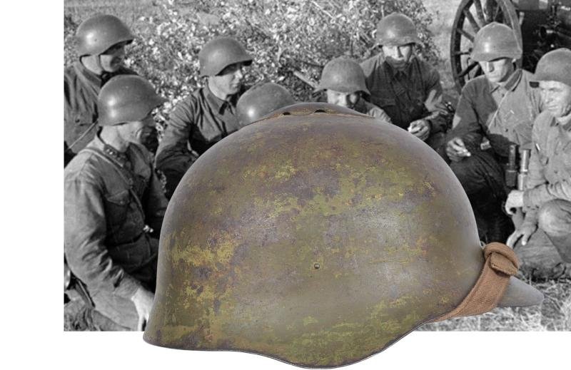 Rare WW2 Russian M36 Steel Combat helmet — image 9