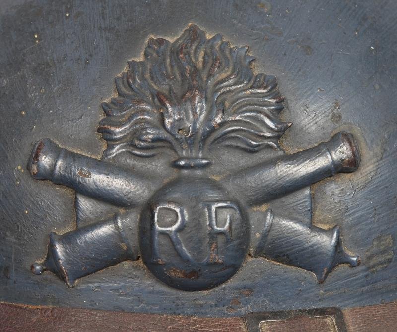 WW1 French Artillery Adrian Steel helmet — image 3