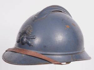 WW1 French M15 Artillery Adrian Helmet - Early Horizon Blue …