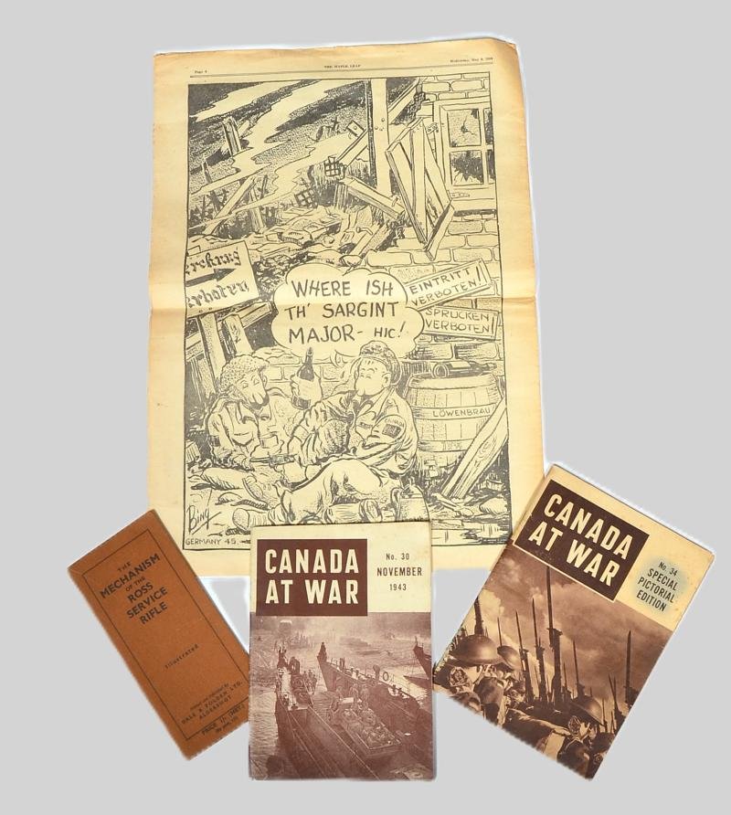 WW2 Canadian Period Paperwork & Newspaper — image 2