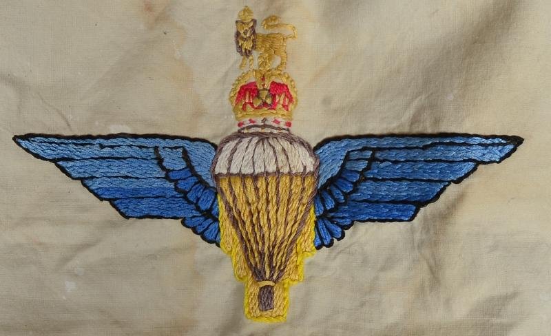 WW2 British Airborne Silk Mess Embroidered Napkins — image 3