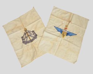 WW2 British Airborne Silk Mess Embroidered Napkins