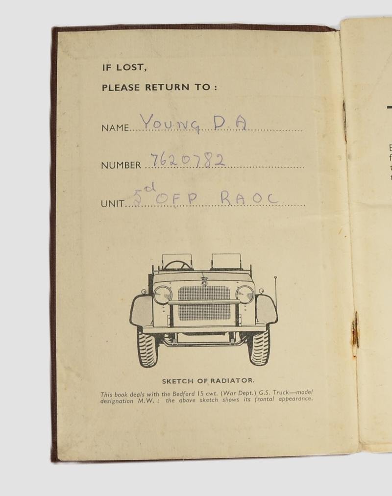 WW2 British Service Lorry Drivers Paperwork 1943 — image 2