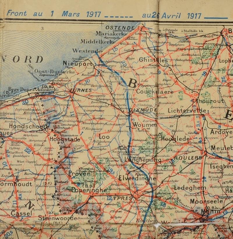 WW1 French Map from 1917 — image 3