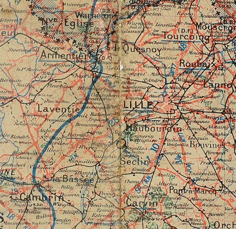 WW1 French Map from 1917 — image 4