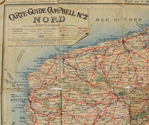 WW1 French Map from 1917