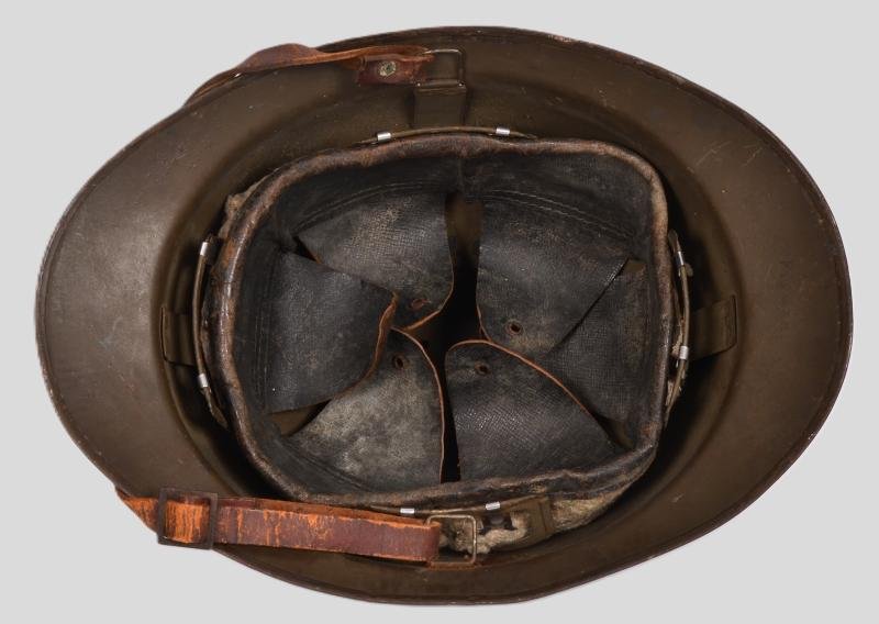 WW2 French 'Battle For France' M26 Adrian Engineers Steel Helmet — image 7