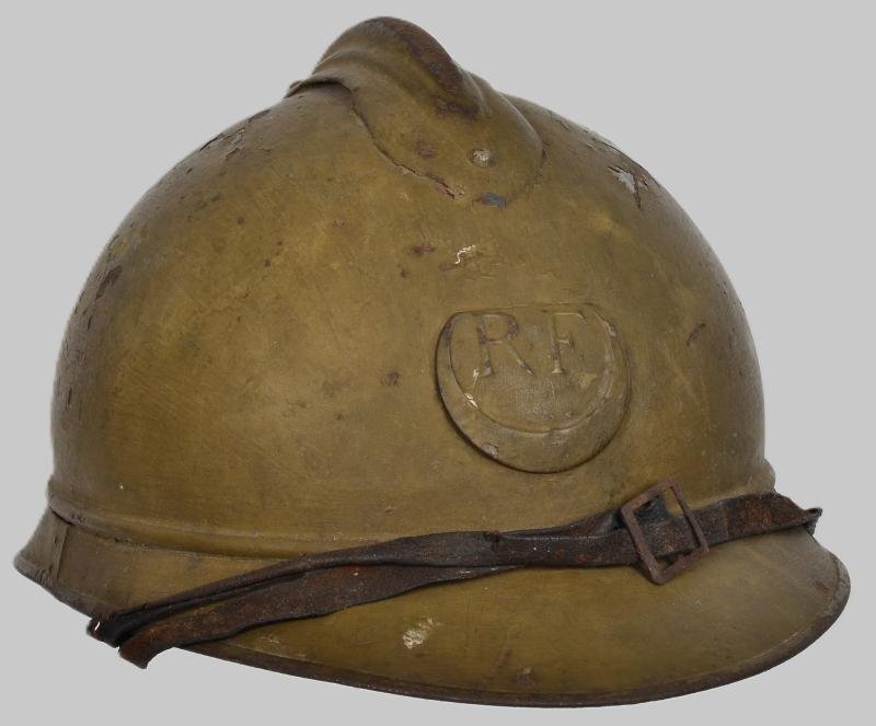 WW1 French M15 Zouve/Armee de Africa M15 Adrian Helmet — image 2