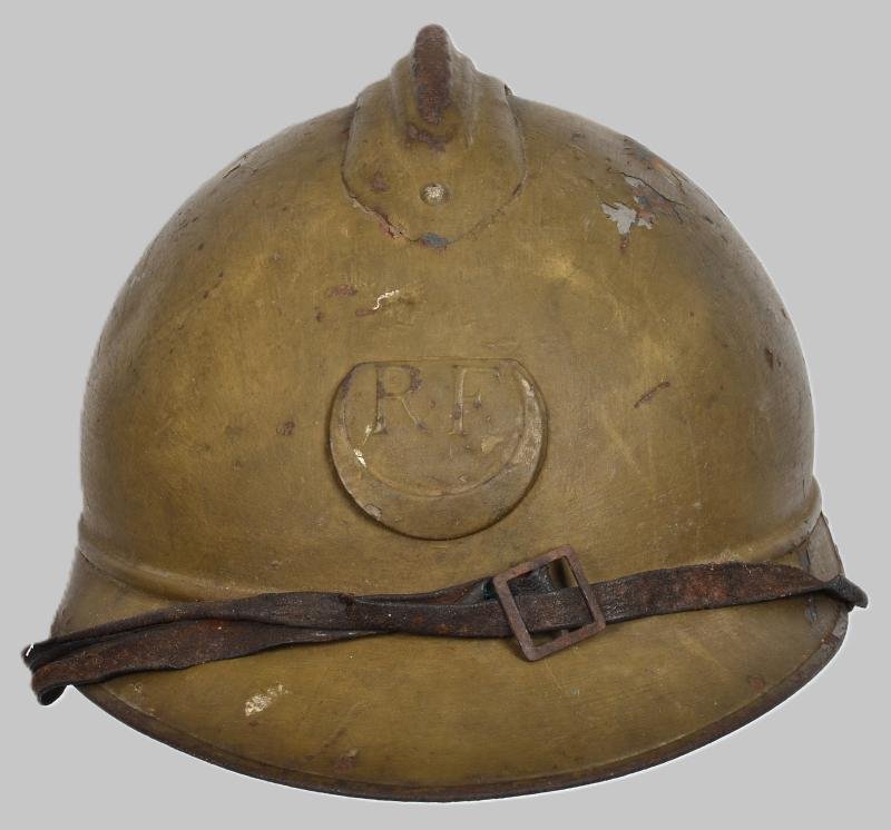 WW1 French M15 Zouve/Armee de Africa M15 Adrian Helmet — image 3