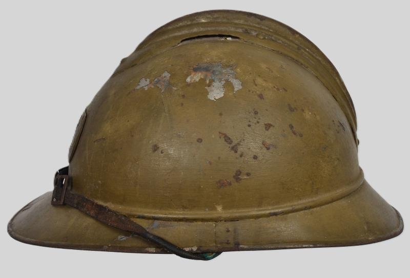 WW1 French M15 Zouve/Armee de Africa M15 Adrian Helmet — image 4