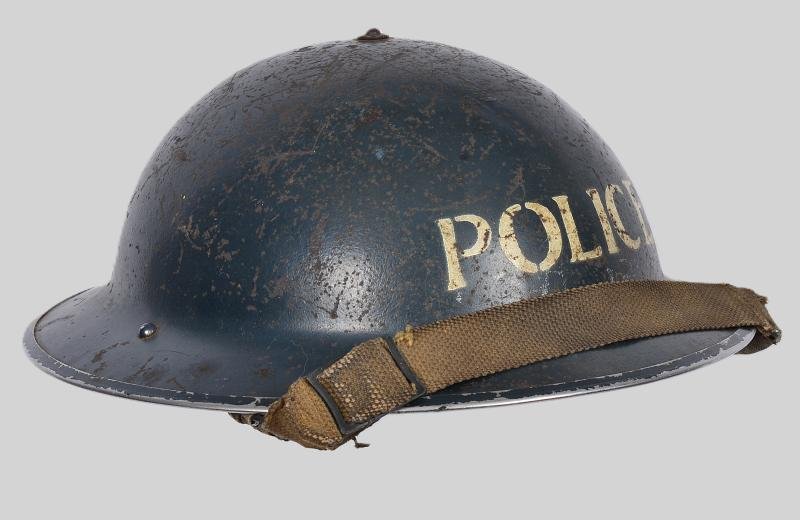 WW2 British MK2 Police Issue Steel Helmet & Police Manual/Ephemera — image 5