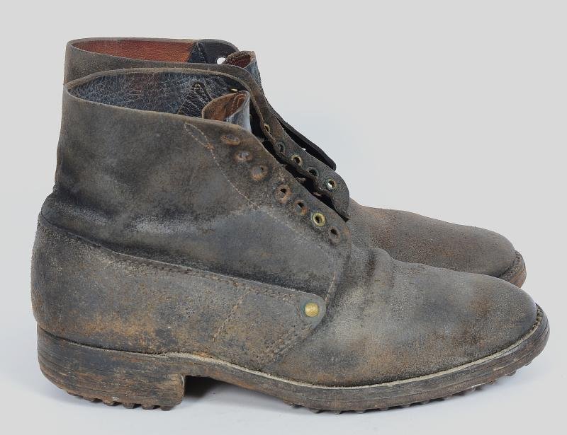 WW1 French Soldiers Issue Ankle Boots. — image 4