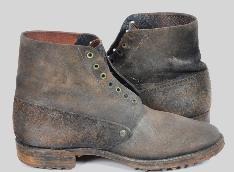 WW1 French Soldiers Issue Ankle Boots. — image 6