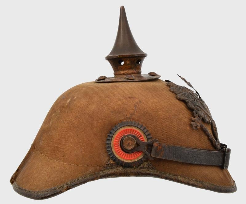 WW1 German Prussian Ersatz Cloth Covered Pickelhaube — image 6