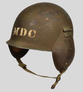 WW2 US Aviators M3 Anti- Flak Steel Helmet .