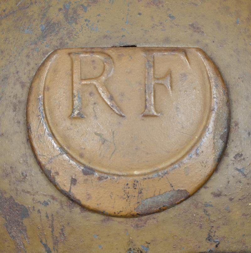 WW1 French 'Textbook' Mustard Coloured Zouve Adrian Helmet — image 2