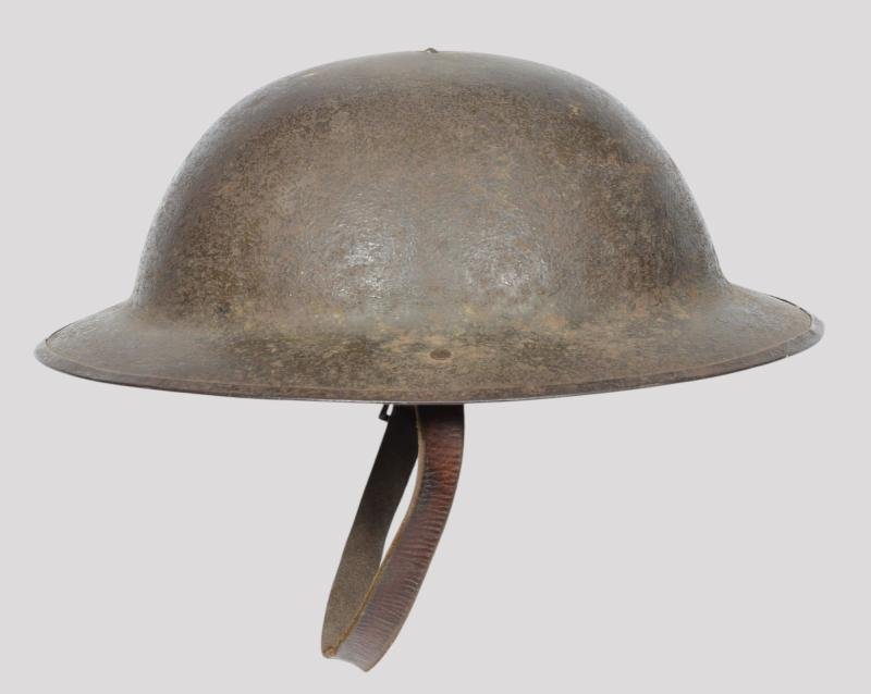 WW1 British Brodie Welsh Guards Marked Steel Helmet — image 5