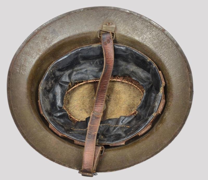 WW1 British Brodie Welsh Guards Marked Steel Helmet — image 7